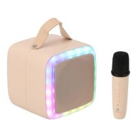 ราคา ลำโพงบลูทูธ QPLUS LED mini Cube II with MIC Cream (8856818541196)