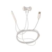 ราคา หูฟัง TECHPRO Magnet Earbud with Mic. Type-C White (8857817005252)