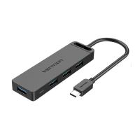 ราคา Vention Port Hub USB-C to 4xUSB 3.0 with PD (TGKBB) Black (6922794746732)