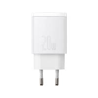ราคา อะแดปเตอร์ Baseus Wall Charger 1 USB-A / 1 USB-C 20W White (TISI) (6932172667436)