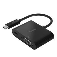 ราคา อะแดปเตอร์ Belkin USB-C to VGA with PD 60W Black (745883799046)