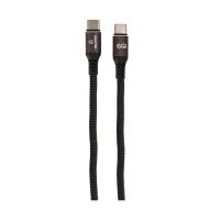 ราคา สายชาร์จ TECHPRO USB-C to USB-C Cable Nylon 60W 1M. Black/Grey (TP-C02) (8859703420965)