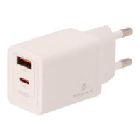 ราคา อะแดปเตอร์ TITANV Wall USB Charger 1 USB-A / 1 USB-C (PD33W) GaN White (TI-WC04) (TISI) (8851899781387)