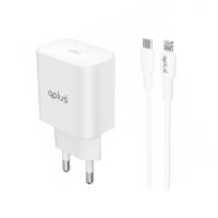 ราคา อะแดปเตอร์พร้อมสายชาร์จ QPLUS Wall USB Charger 1 USB-C (PD20W) + USB-C to Lightning Cable 1M. White (AP2 (8856899549708)