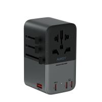 ราคา หัวแปลงปลั๊กไฟ AUKEY Travel Mate 100W GaN Universal Adapter with USB Ports (PA-TA09A) (689323787609)