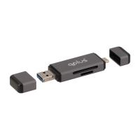 ราคา QPLUS Mul-Function 3-in-1 USB 3.0 Card Reader TF/SD Black (8857882570013)