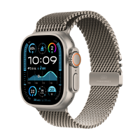 ราคา Apple Watch Ultra 2 GPS + Cellular 49mm Natural Titanium Case with Natural Titanium Milanese Loop - M (195949588099)
