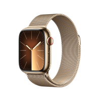 ราคา Apple Watch Series  9 GPS + Cellular 41mm Gold Stainless Steel Case with Gold Milanese Loop (195949023422)