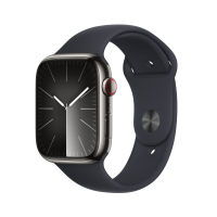 ราคา Apple Watch Series  9 GPS + Cellular 45mm Graphite Stainless Steel Case with Midnight Sport Band - M/L (195949026072)