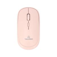 ราคา เมาส์ไร้สาย TECHPRO Wireless Mouse Slim M844 Light Pink (8858744007814)