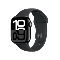 ราคา Apple Watch Series 10 GPS 42mm Jet Black Aluminium Case with Black Sport Band - M/L (195949568046)