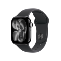 ราคา Apple Watch Series 11 GPS 42mm Jet Black Aluminium Case with Black Sport Band - M/L (195950460278)