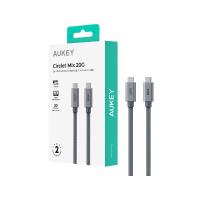ราคา สายชาร์จ AUKEY USB-C to USB-C 240W 1M. Gray (CB-DCC401) (689323791026)