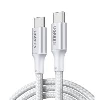 ราคา สายชาร์จ Ugreen USB-C to USB-C 100W 2M. White (6941876220694)