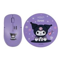 ราคา Anitech x Sanrio เมาส์ไร้สาย+แผ่นรองเมาส์ KU-WMP01-PU Purple (8859221726440)