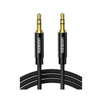 ราคา สาย UGREEN AUX 3.5mm M to M Nylon Cable 1M. Black (6957303853618)