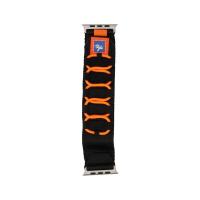 ราคา Blue Box สาย Apple Watch Strap Series 6,7,8,9,10,11,SE1,SE2 (39/40/41/42mm) mm Woven Laces Black/Orange (8858879257450)