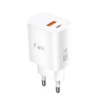 ราคา อะแดปเตอร์ FOX Wall USB Charger 1 USB-A (QC3.0) / 1 USB-C (PD20W) White (AP28) (8856899549739)