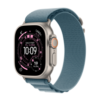 ราคา Apple Watch Ultra 3 GPS + Cellular 49mm Natural Titanium Case with Light Blue Alpine Loop - Medium (195950609110)