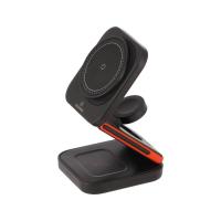 ราคา ที่ชาร์จไร้สาย TECHPRO Foldable 3 in 1 Magnetic Black (8857899733258)