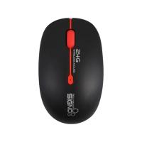 ราคา เมาส์ไร้สาย SIGNO WM-140 Black/Red (6915336829185)