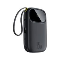 ราคา พาวเวอร์แบงค์ Baseus 10000 mAh EnerFill FC31 Display with 2 Built-in USB-C&Lightning Cables 45W Cosmic Black (CCC) (6942521203871)