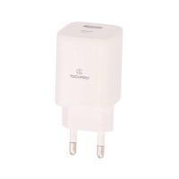 ราคา อะแดปเตอร์ TECHPRO Wall USB Charger 1 USB-C (PD45W) + USB-C to USB-A AG-401 White (8859876543217)