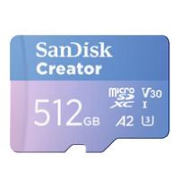 ราคา เมมโมรี่การ์ด SanDisk Micro SDXC Creator Series 512GB A2 C10 190MB/s R with SD Adapter (SDSQXAV-512G-GN6MS) (619659217266)