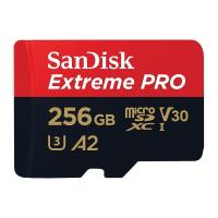 ราคา เมมโมรี่การ์ด SanDisk Extreme Pro microSDXC 256GB V30 U3 C10 A2 200MB/s R 140MB/s W with SD adaptor (SDSQXCD-256G-GN6MA) (619659188542)