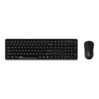 ราคา เมาส์และคีย์บอร์ด Rapoo Wireless Mouse + Keyboard X2100 Silent Optical Combo Black (6940056130280)