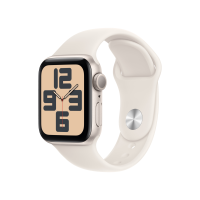 ราคา Apple Watch SE GPS 40mm Starlight Aluminium Case with Starlight Sport Band - M/L (195949643477)