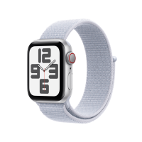 ราคา Apple Watch SE GPS + Cellular 40mm Silver Aluminium Case with Blue Cloud Sport Loop (195949647772)