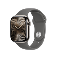 ราคา Apple Watch Series 10 GPS + Cellular 42mm Natural Titanium Case with Stone Gray Sport Band - M/L (195949568343)
