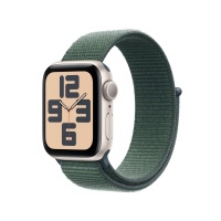 ราคา Apple Watch SE GPS 40mm Starlight Aluminium Case with Lake Green Sport Loop (195949643743)