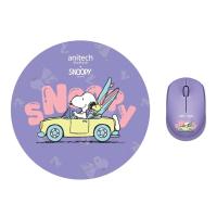 ราคา Anitech X Snoopy เมาส์ไร้สาย + แผ่นรองเมาส์ (SNP-WMP01-PU) Purple (8859221727195)
