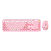 ราคา เมาส์และคีย์บอร์ดไร้สาย SIGNO KW-700+WM-100P Pink (TH/EN) (8541586618439)
