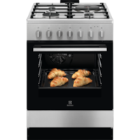 ราคา Electrolux เตาแก๊สประกอบอาหารแบบตั้งพื้น ซีรีส์ 500 ขนาด 60 ซม. พร้อมเตาอบแก๊สขนาด 62 ลิตร (LKM620002X)
