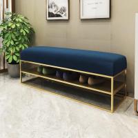 ราคา [Pre-Order] Home Studio Golden Bench เก้าอี้ม้านั่งยาวหุ้มกำมะหยี่สำหรับแต่งบ้าน (23508)