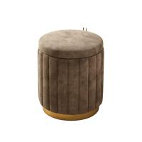 ราคา [Pre-Order] Home Studio Storage Velvet Stool เก้าอี้สตูลแต่งบ้านพร้อมช่องเก็บของ (23353)