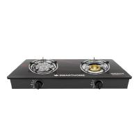ราคา SMARTHOME เตาแก๊สหน้ากระจกสองหัวแบบธรรมดาและหัวเทอร์โบ รุ่น SM-GA2H-05 (608)
