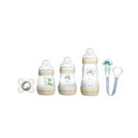 ราคา Mam Easy Start Anti-Colic Mini Set ชุดเเรกเกิดป้องกันโคลิค มินิเซ็ต 5 ชิ้น พร้อมจุกนม สีขาว ลายเต่า (9568)