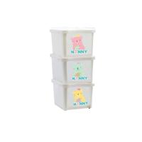ราคา Nanny Nest &quot;N&quot; Stack Storage Container กล่องใส่ของ 3 ชั้น (9011)