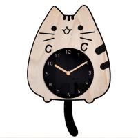 ราคา Zdecor [Pre-Order] Cozybrown นาฬิกาแขวนผนังรูปน้องแมวหางแกว่งได้ (24712)