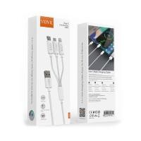 Vidvie สายชาร์จ USB 3 in 1 ยาว 1.2 เมตร รุ่น CB475
