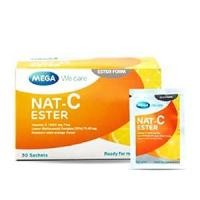 ราคา [Pre Order 14 Days] Mega We Care Nat C Ester 100 mg 30 sac เมกา วีแคร์ แนท-ซี เอสเทอร์ (26216)