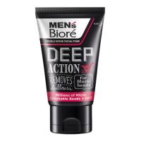 ราคา BIORE Men&#039;s Double Scrub Deep Action โฟมล้างหน้าลดสาเหตุของสิวอุดตัน100g. (41435)