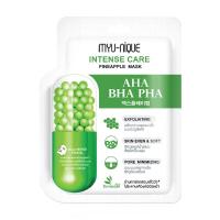 ราคา MYU-NIQUE Intense Care Pineapple Mask แผ่นมาสก์หน้าเพื่อผลัดเซลล์ผิว ลดสิว 25g (41928)