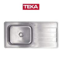 ราคา TEKA อ่างล้างจาน 1 หลุม 1 ที่พัก รุ่น T PLUS 1B 1D สีสแตนเลส ขนาด 1 ม. (40891)