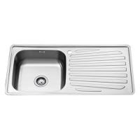 ราคา TEKA อ่างล้างจาน รุ่น T50 1B 1D ติดตั้งบนเคาน์เตอร์ สีสแตนเลส ขนาด 1 ม. (40910)
