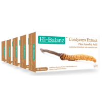 ราคา Hi-Balanz สารสกัดจากถั่งเฉ้าผสมวิตามินซี 5 กล่อง รวม 150 แคปซูล (44473)